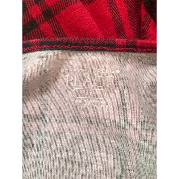 The Children’s Place Red Plaid Pullover Dress, Size 2T - Picture 3 of 4